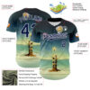 Custom Blue Navy-White 3D Marcel Caram The Dance Of The Roses Authentic Baseball Jersey