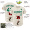 Custom Cream Kelly Green-White 3D Marcel Caram Red Weathervane Authentic Baseball Jersey
