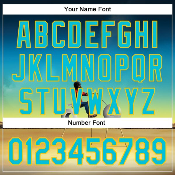 Custom Blue Lakes Blue-Yellow 3D Marcel Caram Man With Motorcycle Authentic Baseball Jersey