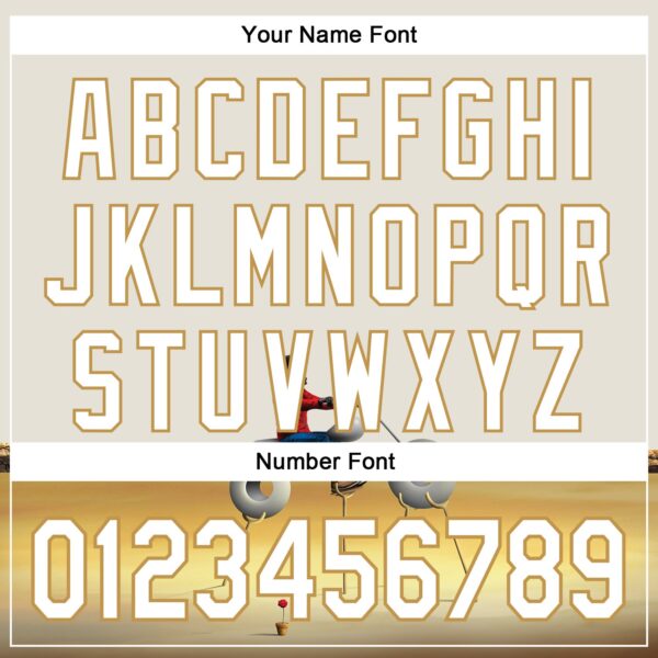 Custom Cream White-Old Gold 3D Marcel Caram Man With Motorcycle Authentic Baseball Jersey