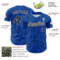 Custom Thunder Blue Black-White 3D Alexandra Ramirez Tattoo Pattern Street Art Authentic Baseball Jersey