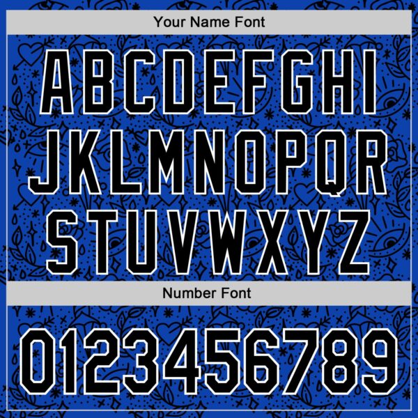 Custom Thunder Blue Black-White 3D Alexandra Ramirez Tattoo Pattern Street Art Authentic Baseball Jersey