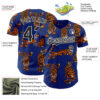 Custom Royal Black-White 3D Alexandra Ramirez Tigers Street Art Authentic Baseball Jersey