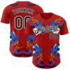 Custom Red Black-White 3D Alexandra Ramirez Tattoo Hand Street Art Authentic Baseball Jersey