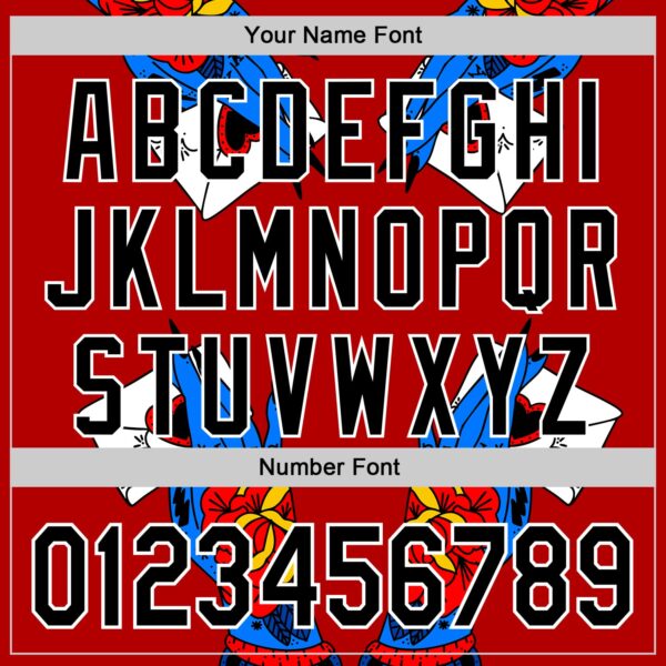 Custom Red Black-White 3D Alexandra Ramirez Tattoo Hand Street Art Authentic Baseball Jersey