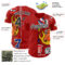Custom Red Black-White 3D Alexandra Ramirez Basketball Street Art Authentic Baseball Jersey