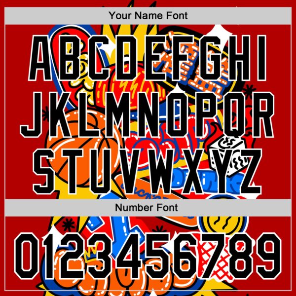 Custom Red Black-White 3D Alexandra Ramirez Playground Street Art Authentic Baseball Jersey