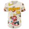 Custom Cream Light Yellow-Red 3D Geo Law Fuckit Authentic Baseball Jersey