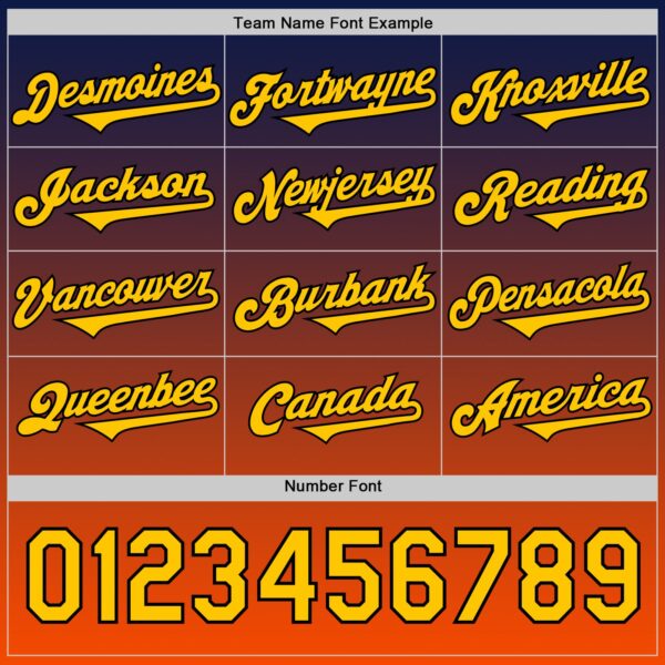 Custom Blue Yellow Orange-Black 3D Geo Law Tiger Ronin Deities Authentic Baseball Jersey