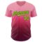 Custom Pink Neon Green-Black 3D Geo Law Lil Horrors Authentic Baseball Jersey
