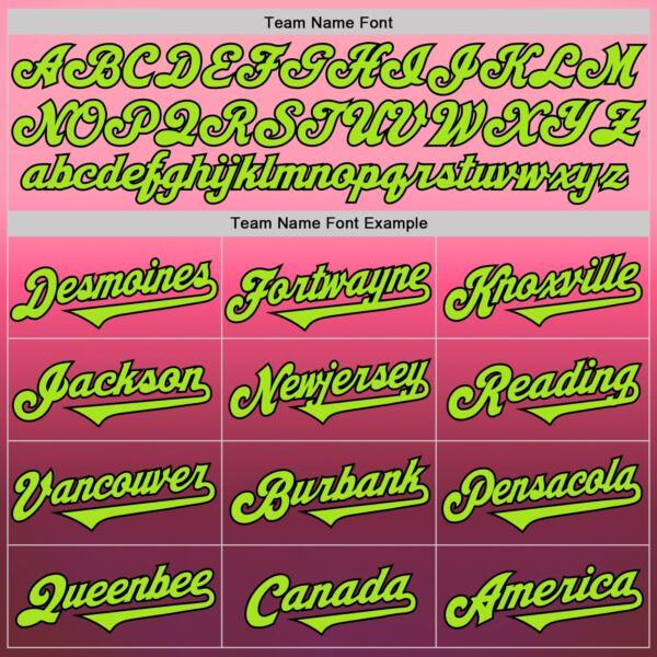 Custom Pink Neon Green-Black 3D Geo Law Lil Horrors Authentic Baseball Jersey