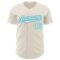 Custom Cream White-Lakes Blue 3D Geo Law Live Long Authentic Baseball Jersey