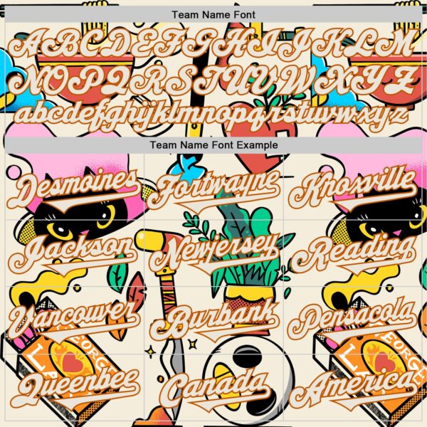 Custom Cream Texas Orange 3D Geo Law Life Balance Authentic Baseball Jersey