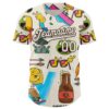 Custom Cream Brown 3D Geo Law Drink N Fly Authentic Baseball Jersey