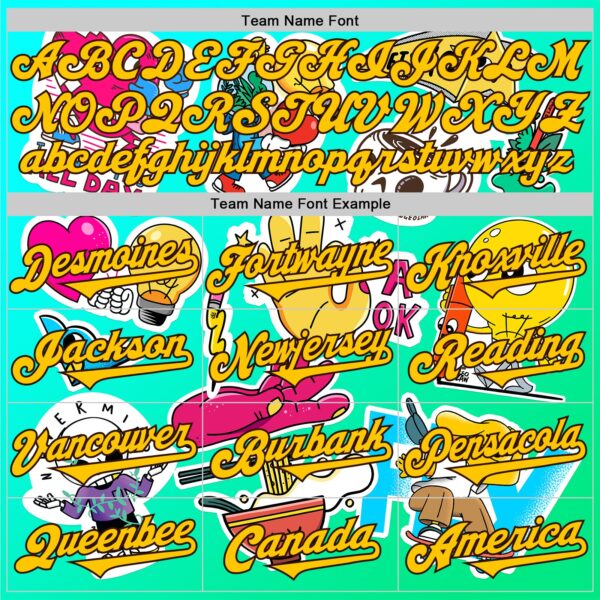 Custom Blue Yellow-Brown 3D Geo Law OK Authentic Baseball Jersey