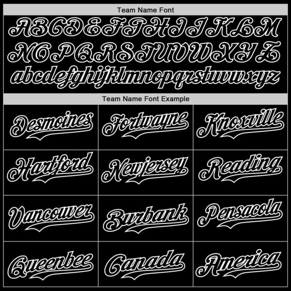 Custom Black Black-White 3D Tobe Fonseca Cats Musical Lines Authentic Baseball Jersey