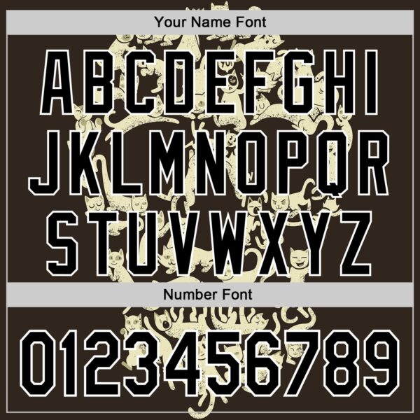 Custom Cream Black-White 3D Tobe Fonseca Cat Skull Authentic Baseball Jersey