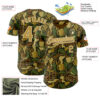 Custom Camo Old Gold-Cream 3D Tobe Fonseca Coffee Army Camouflage Authentic Baseball Jersey