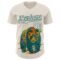 Custom Cream Cream-Midnight Green 3D Tobe Fonseca Colorful Tattooed Panda Textures Authentic Baseball Jersey