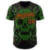 Custom Green Texas Orange-Black 3D Tobe Fonseca Deforestation Brown Skull Authentic Baseball Jersey