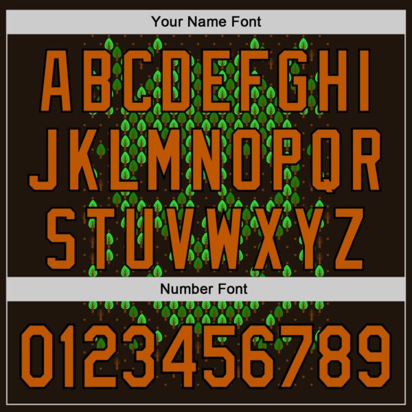 Custom Green Texas Orange-Black 3D Tobe Fonseca Deforestation Brown Skull Authentic Baseball Jersey