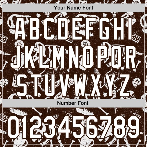 Custom Brown White-Brown 3D Tobe Fonseca Dinosaurs Fossils Vintage Technology Authentic Baseball Jersey