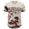 Custom Cream Cream-Black 3D Tobe Fonseca Japanese Anime Koi Flower Authentic Baseball Jersey