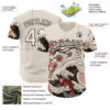 Custom Cream Cream-Black 3D Tobe Fonseca Japanese Anime Koi Flower Authentic Baseball Jersey