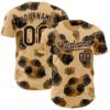 Custom Brown City Cream 3D Tobe Fonseca Leopard Paws Cute Authentic Baseball Jersey