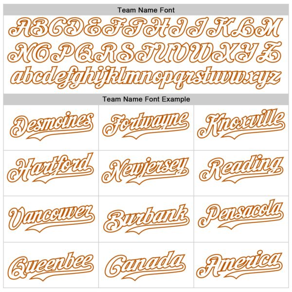 Custom White White-Texas Orange 3D Tobe Fonseca Nutella Cat Authentic Baseball Jersey