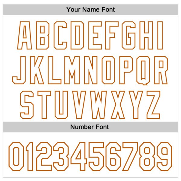 Custom White White-Texas Orange 3D Tobe Fonseca Nutella Cat Authentic Baseball Jersey