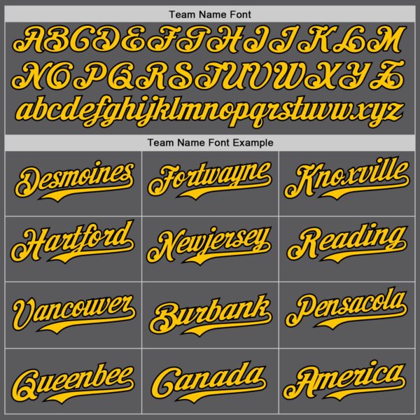 Custom Steel Gray Yellow-Black 3D Tobe Fonseca Samurai Skull Japanese Authentic Baseball Jersey