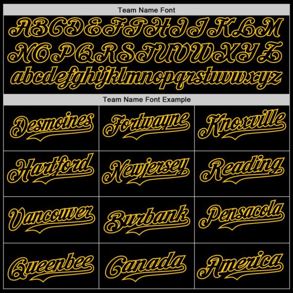 Custom Black Black-Yellow 3D Tobe Fonseca The Starry Halloween Night Authentic Baseball Jersey