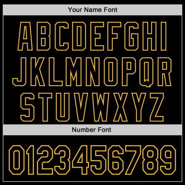 Custom Black Black-Yellow 3D Tobe Fonseca The Starry Halloween Night Authentic Baseball Jersey