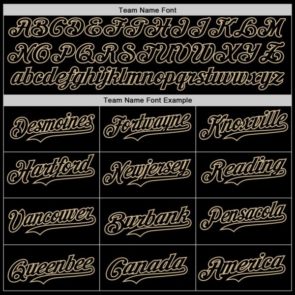 Custom Black Black-Vegas Gold 3D Tobe Fonseca Treasure Map Skull Authentic Baseball Jersey