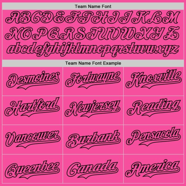 Custom Pink Pink-Black 3D Tobe Fonseca Cat Warhol Pop Art Authentic Baseball Jersey