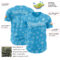 Custom Sky Blue Sky Blue-White 3D Tobe Fonseca Snowflake Cat Winter Authentic Baseball Jersey
