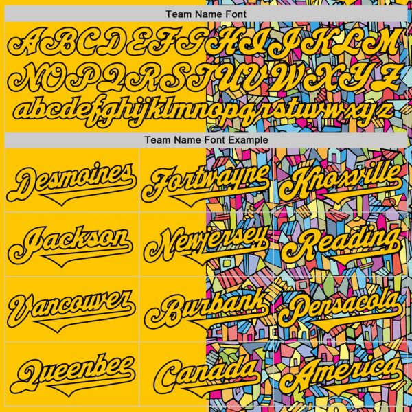 Custom Yellow Black Ninhol Favela II Authentic Baseball Jersey