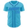 Custom Blue Sky Blue Thunder Blue-Royal Ninhol Joao Authentic Baseball Jersey