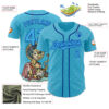 Custom Blue Sky Blue Thunder Blue-Royal Ninhol Joao Authentic Baseball Jersey
