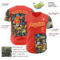Custom Orange City Cream Ninhol Mother and Child Authentic Baseball Jersey