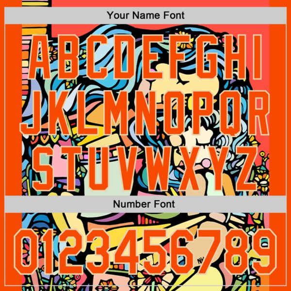 Custom Orange City Cream Ninhol Mother and Child Authentic Baseball Jersey