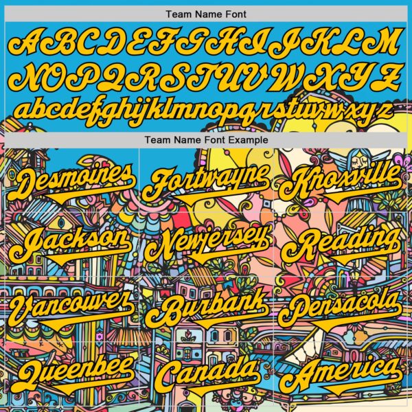 Custom Blue Yellow-Black Ninhol Nordeste Authentic Baseball Jersey