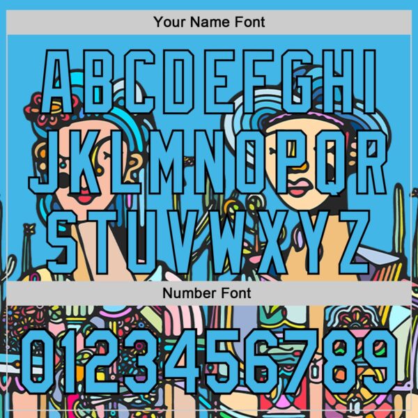 Custom Blue Sky Blue-Black Ninhol Pau De Arara Authentic Baseball Jersey