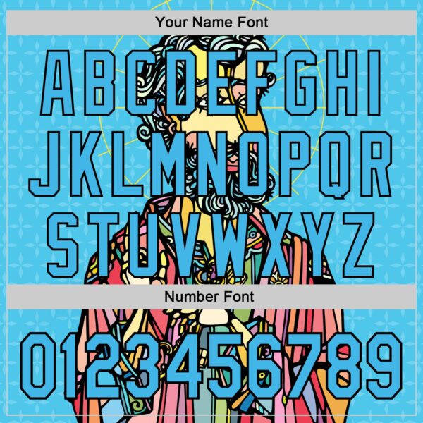 Custom Blue Sky Blue-Black Ninhol Pedro Authentic Baseball Jersey