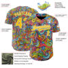 Custom Red Yellow-White Ninhol Summertime Authentic Baseball Jersey