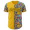 Custom Yellow Black Ninhol Waves Authentic Baseball Jersey