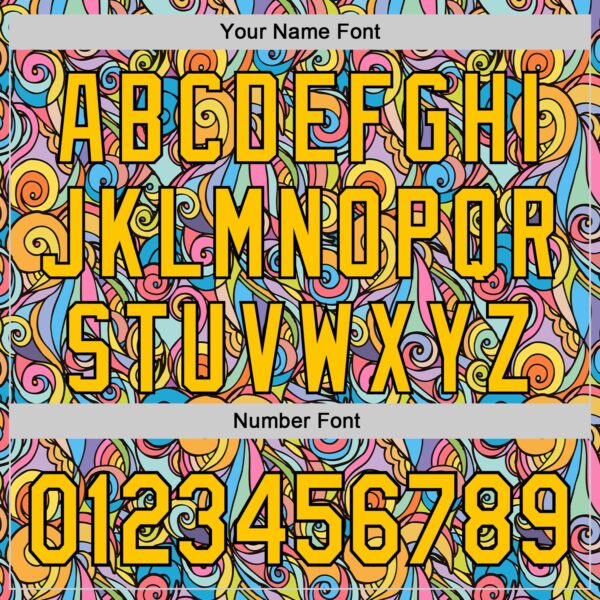 Custom Yellow Black Ninhol Waves Authentic Baseball Jersey