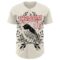 Custom Cream White-Red Episodic Drawing Moon Bird Authentic Baseball Jersey
