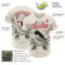 Custom Cream White-Red Episodic Drawing Moon Bird Authentic Baseball Jersey